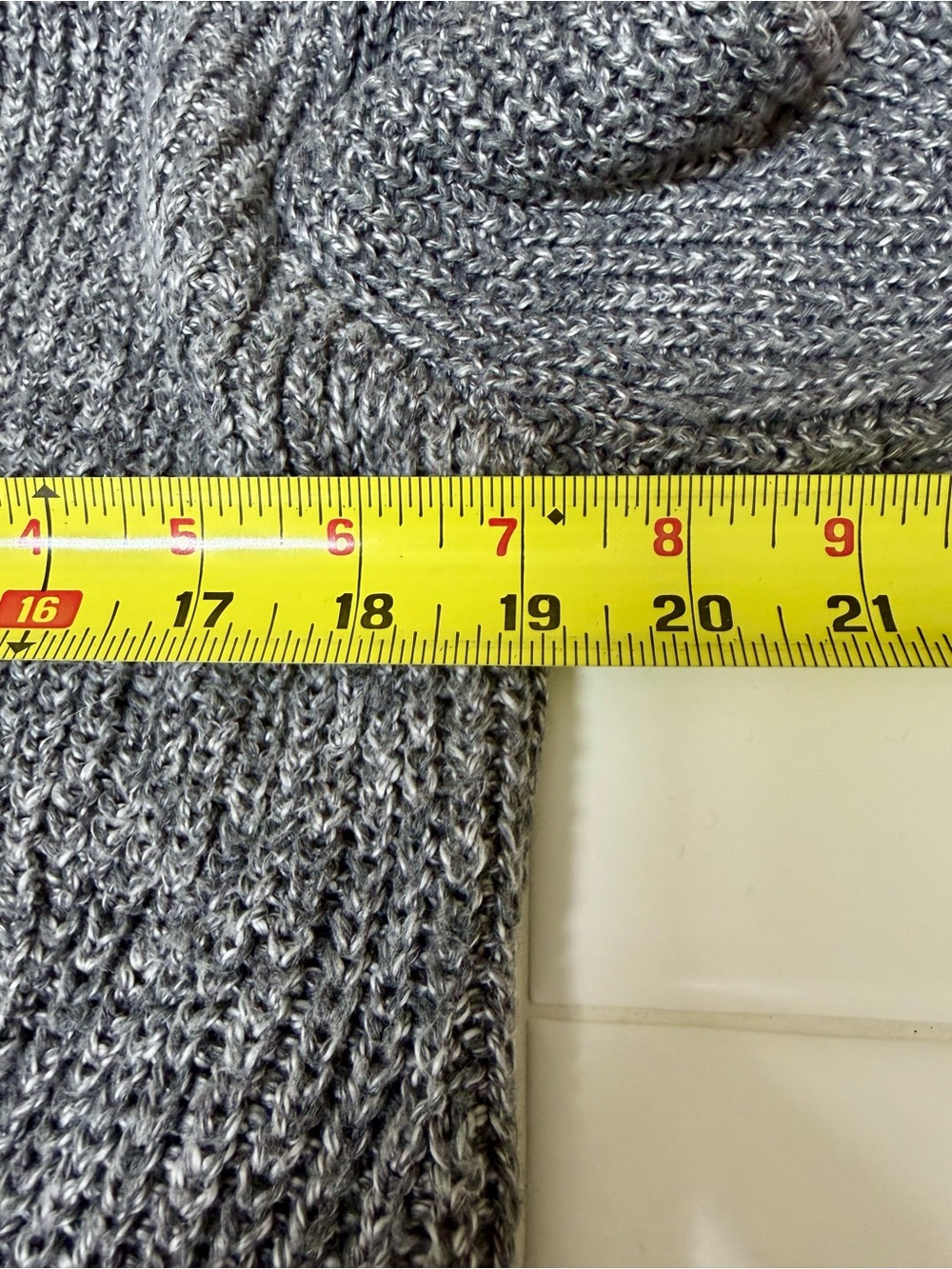 Abercrombie Gray Grandpa Cardigan Marled Knit Slouchy Preppy Women’s M - Picture 5 of 12